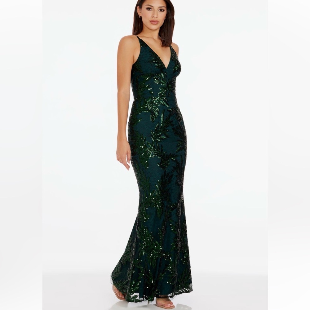 Dress The Population Sharon Embellished Lace Evening Gown